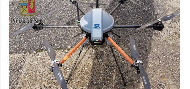 Usato per la prima volta durante partita Rende-Cosenza un drone della Polizia di Stato