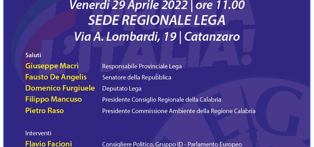 Zes: Pepe e Tommasetti (Lega), necessario sburocratizzare Mezzogiorno, confronto con imprenditori e università