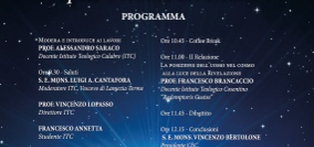 L’uomo: apice e vertice del creato, secondo convegno