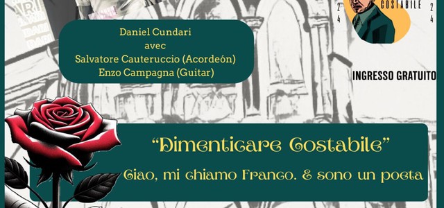 “Dimenticare Costabile” con Daniel Cundari giovedì 12 dicembre al Teatro Politeama Costabile di Lamezia Terme Sambiase