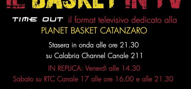 Il basket in tv con "Time out", il format dedicato alla pallacanestro di Catanzaro 