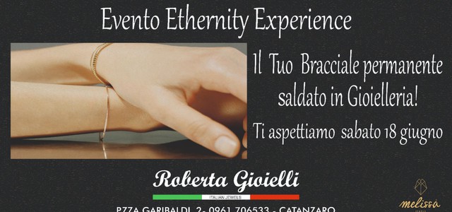 A Catanzaro è possibile vivere l’esperienza di “Ethernity” in esclusiva da Roberta Gioielli , sabato 18 giugno CONTENUTO PUBBLIREDAZIONALE