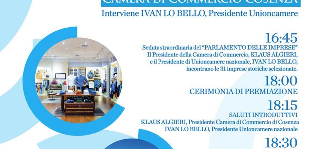 Seconda edizione del “Premio Imprese Storiche”