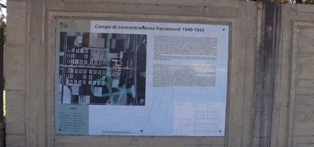Vandali in azione nel campo di concentramento di Ferramonti di Tarsia