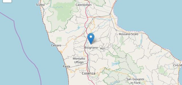 Lieve scossa di terremoto nel Cosentino