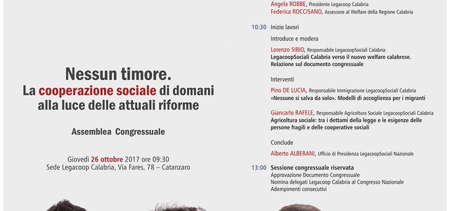 Incontro su “cooperazione sociale di domani alla luce delle attuali riforme”