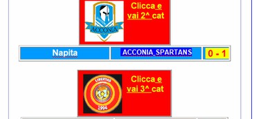 Risultato del 10/11-03 - 2018  Napita  ACCONIA SPARTANS  0 - 1   LIBERTAS CURINGA  Filadelfia  2 - 0