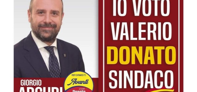 Riceviamo e pubblichiamo - Giorgio Arcuri: " Io voto Valerio Donato sindaco"