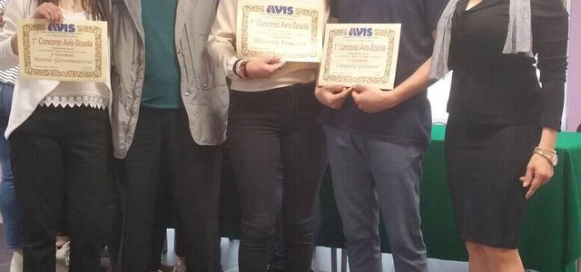 Concorso Avis-Scuola, entusiasmo e partecipazione per la cerimonia di premiazione  