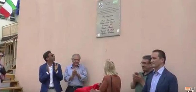 Una targa ed una piazza alla memoria di Paolo Borsellino (VIDEO)