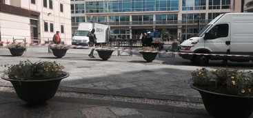 Catanzaro, preparativi per il comizio di Salvini (FOTO)