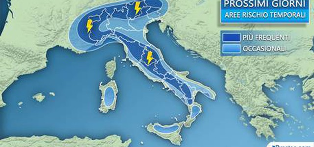 Meteo: allerta gialla Protezione civile in 10 regioni