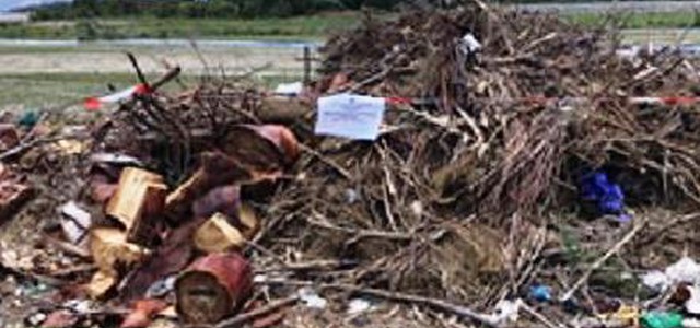 Scoperta discarica alla foce del Corace
