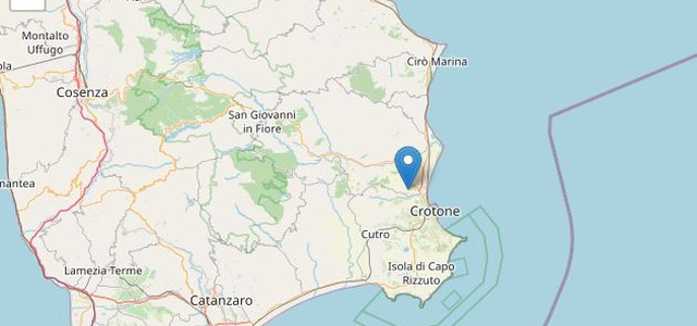 Lieve scossa di terremoto a Crotone nella notte