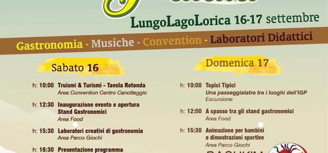 Sabato 16 e domenica 17 settembre sul lungolago di Lorica “Spirito di Patata 2017”
