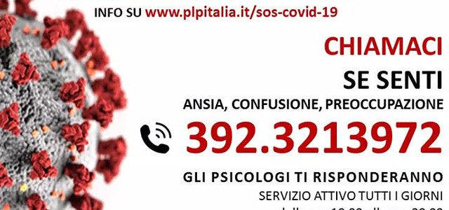 COVID-19: Attivo servizio psicologico telefonico gratuito
