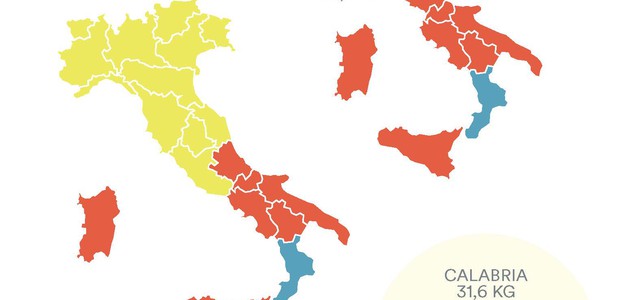 Calabria con +17%, crescita a doppia cifra per la raccolta differenziata di carta e cartone