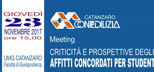 Affitti a canone concordato a studenti, nuovo incontro all'Umg