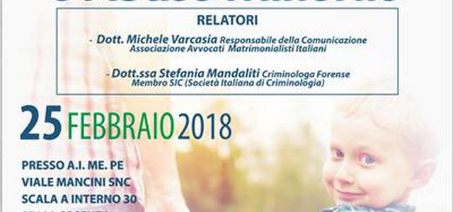 Incontro formativo su “Pedofilia e Abuso Minorile”