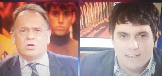 "Polimeni è una vecchia balena democristiana travestita", l'attacco di Cecchi Paone  a "Non è l'arena"