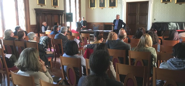 ELEZIONI EUROPEE , A PALAZZO DE NOBILI RIUNIONE CON I PRESIDENTI DI SEGGIO