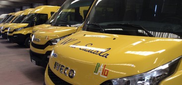 SICUREZZA SCOLASTICA, ARRIVATI 5 SCUOLABUS  STELLA: RINNOVO PARCO MEZZI DOPO 30 ANNI  