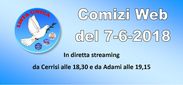 le dirette streaming di oggi della LISTA UNICA 