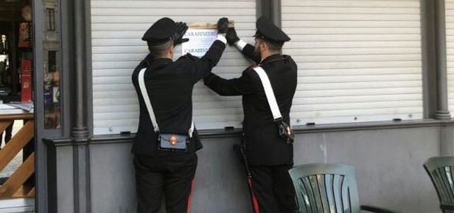 Carabinieri Crotone: sospesa attività Bar per 15 giorni