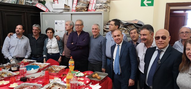 FESTA A PALAZZO DE NOBILI PER ALCUNI DIPENDENTI DEL SETTORE GESTIONE DEL TERRITORIO ANDATI IN PENSIONE