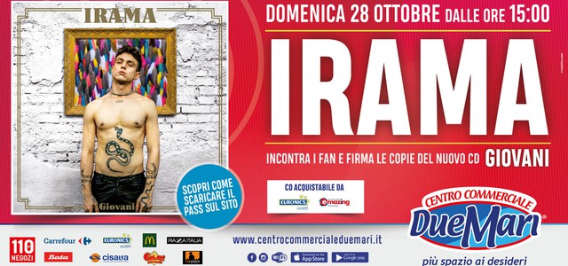 Attesissimo appuntamento con IRAMA al Centro Commerciale Due Mari 