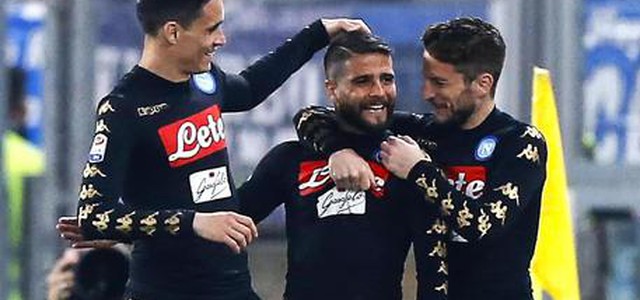 Serie A: Lazio Napoli 0-3, doppietta di Insigne