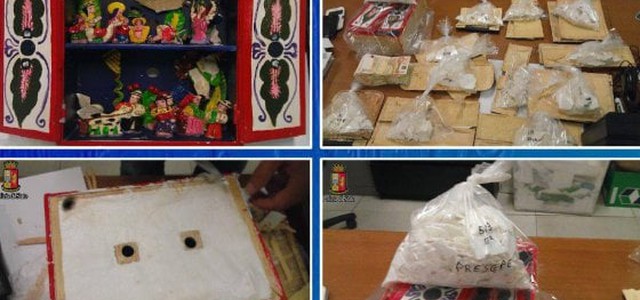 Cocaina in presepe e caramelle, arrestati calabresi