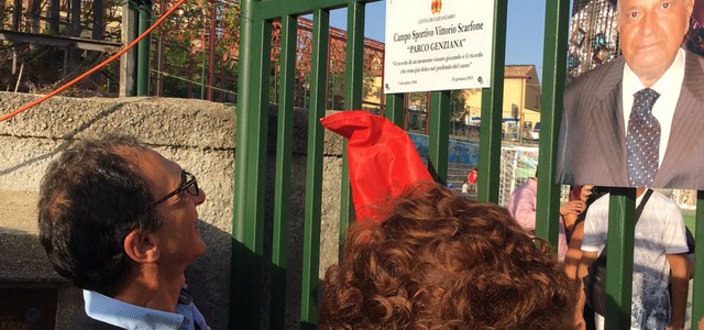 Intitolato a Vittorio Scarfone il campetto di parco Genziana