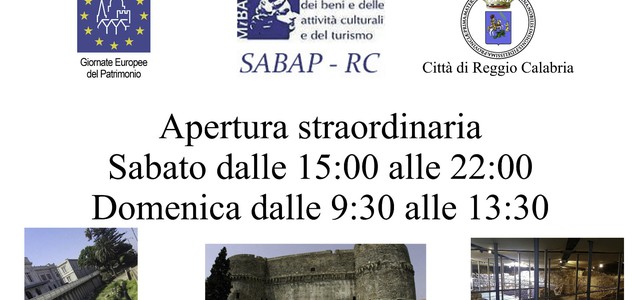 Apertura straordinaria siti archeologici e culturali  per le Giornate Europee del Patrimonio 