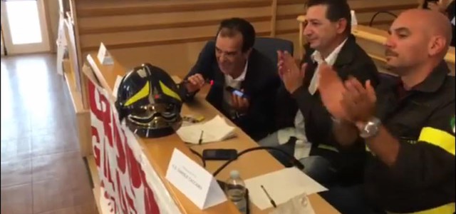 Bruno al congresso per il Sud dell’associazione nazionale precari dei vigili del fuoco 