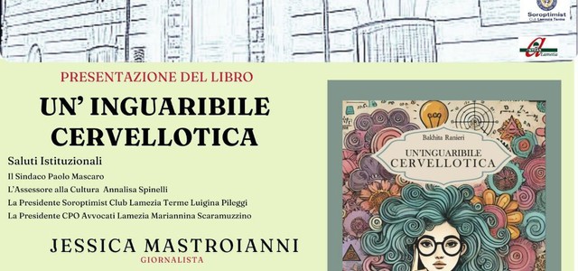 "Un’inguaribile cervellotica", domani l’appuntamento con la Commissione comunale alle Pari Opportunità per un viaggio tra emozioni e riflessioni tutte al femminile