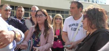 Sit in dei tirocinanti della giustizia alla Cittadella Ragionale (VIDEO)