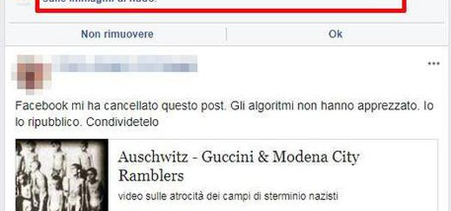 Facebook cancella foto sulla Shoah per le 'immagini di nudo' dei deportati