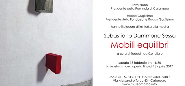 Mobili equilibri, al Marca la mostra personale di Sebastiano Dammone Sessa