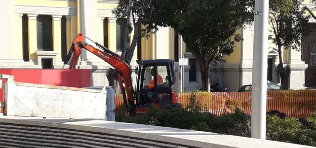 Al via lavori ripristino verde Piazza Matteotti