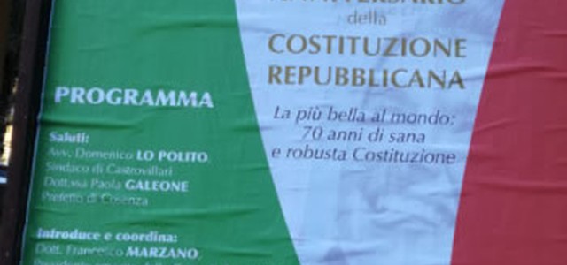 70° ANNIVERSARIO DELLA CARTA COSTITUZIONALE