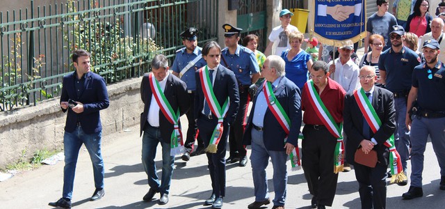 Falcomatà alla marcia della pace di Cinquefrondi