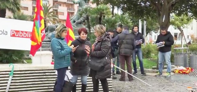 Sciopero generale, manifestazione a piazza Matteotti (VIDEO)