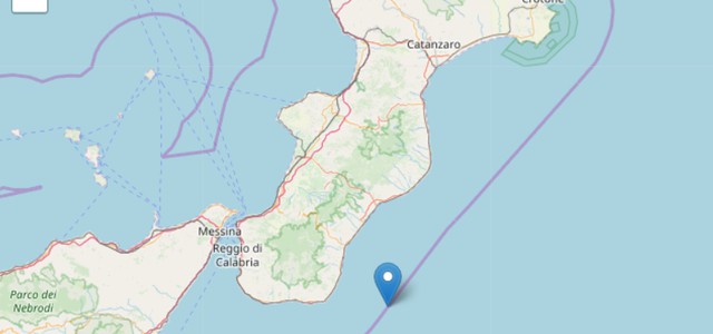Terremoto all'alba sulla costa ionica calabrese