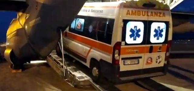 Trasporto aereo urgente per una bambina di 18 mesi in pericolo di vita