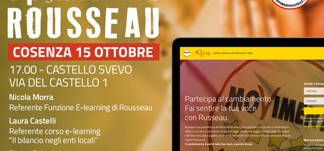 A Cosenza l'Open Day Rousseau di M5S
