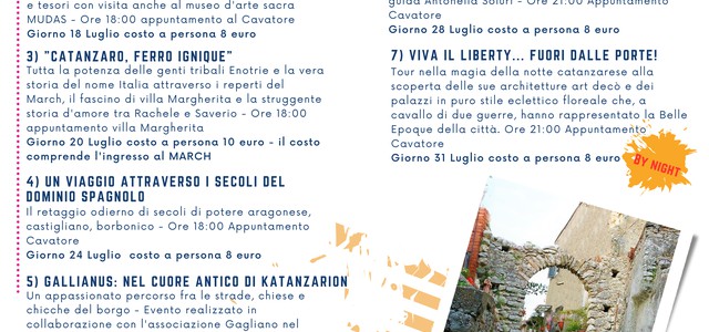 Catanzaro sette Bellezze: al via i Tours guidati alla scoperta delle meraviglie nascoste