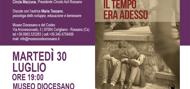 Domani presentazione del libro “Il tempo era adesso" di Erica Mastrociani al Museo Diocesano e del Codex