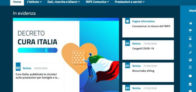 Inps, prestazioni decreto cura Italia: pervenute quasi 3 milioni di domande per circa 5.8 milioni di beneficiari