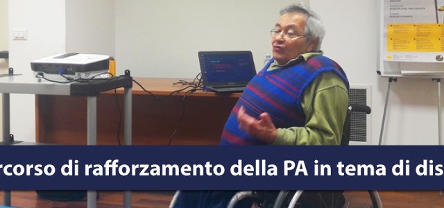 Disabilità: prosegue il percorso formativo promosso dalla Regione